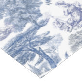 Classy Elegant Rustiek Blauw Land Toile Tafelkleed (Gekanteld)