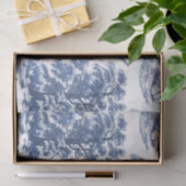 Classy  Elegant Rustiek Blauw Land Toile Tissuepapier (Geschenk)