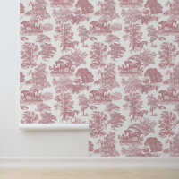 Classy Elegant Rustiek Roze Paard Toile