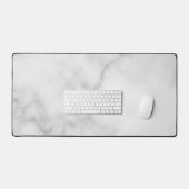 Classy Elegant White Marble Pattern Bureaumat (Keyboard & Muis)