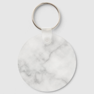 Classy Elegant White Marble Pattern Sleutelhanger
