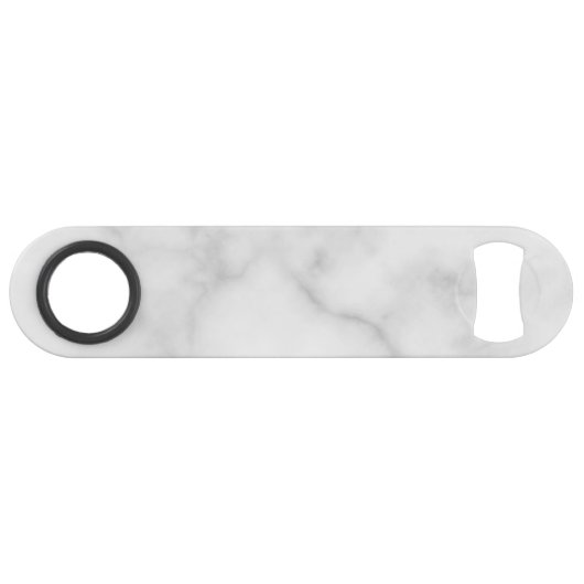 Classy Elegant White Marble Pattern Speed Flessenopener (Voorkant (Horizontaal))