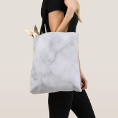Classy Elegant White Marble Pattern Tote Bag (Dichtbij)