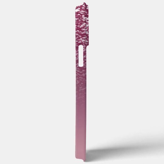 Classy Elegante Paarse Glitter Monogrammed Naam Case-Mate iPhone Case (Achterkant / Rechts)