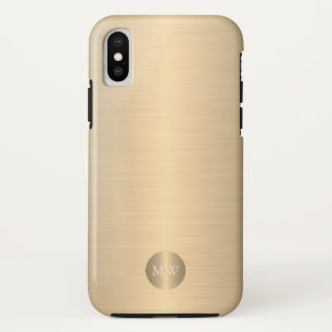 Classy elegante zakelijke professionele gouden mon iPhone x hoesje