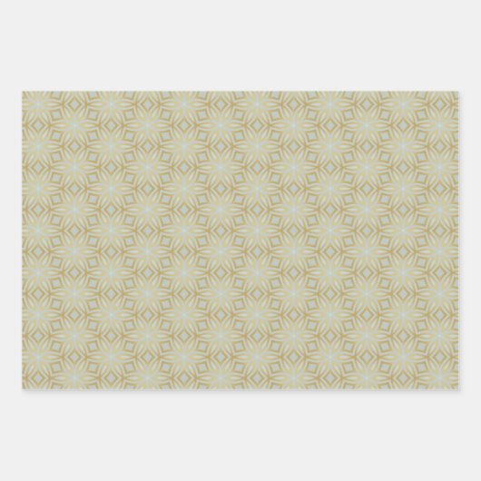 Classy en Bold Gold Geometric Inpakpapier Vel (Voorkant)