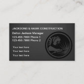 Classy en cool bouwthema QR-code Visitekaartje (Voorkant)