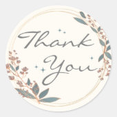 Classy en Elegant Bedankt Sticker (Voorkant)