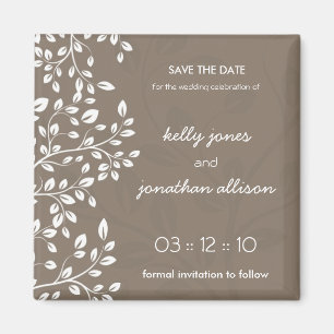 Classy en Elegant Save the Date Wedding Magnet Magneet