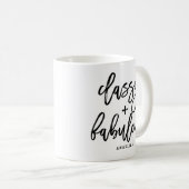 Classy en Fabulous Brush Typography Script-Mok Koffiemok (Voorkant rechts)