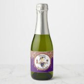 Classy en Fun Personalized Birthday Toast Sparkling Wijnetiket (Voorkant)