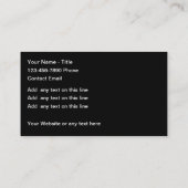 Classy en koele bouwmuur visitekaartje (Achterkant)