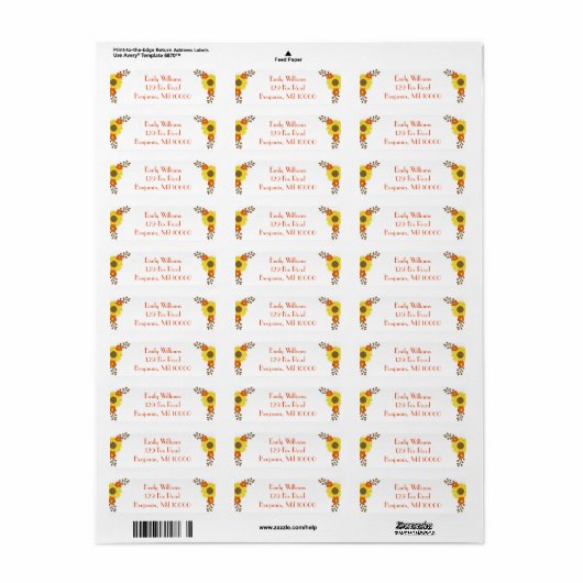 Classy en rustiek etiket (Full Sheet)