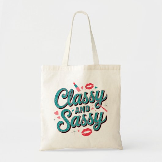 Classy en Sassy modieuze Canvas tas (Voorkant)