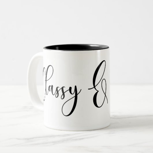 Classy- en Sassy-Mok Tweekleurige Koffiemok (Voorkant links)