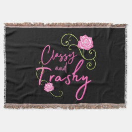 Classy en Trashy Pink Rose Deken