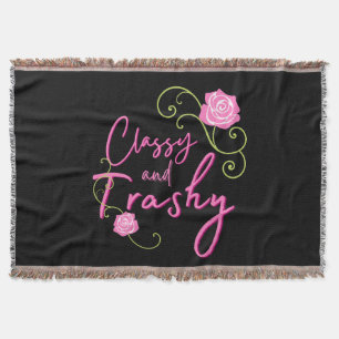 Classy en Trashy Pink Rose Deken