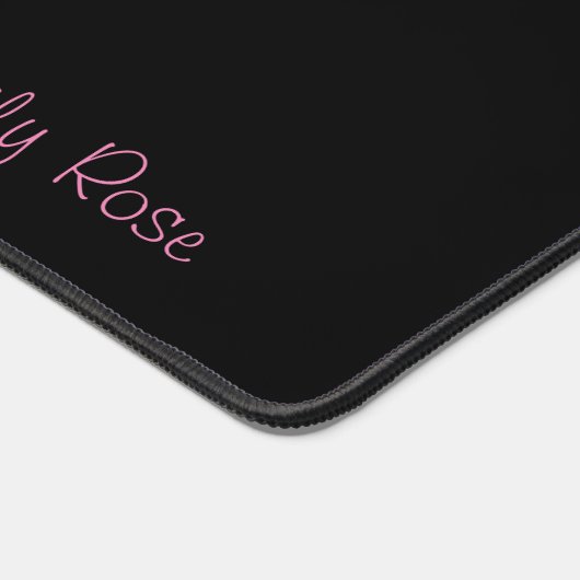 Classy en Trashy Pink Rose gepersonaliseerd Bureaumat (Hoek)