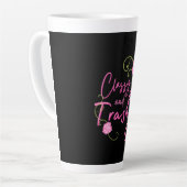 Classy en Trashy Pink Rose Latte Mok (Linkerhoek)