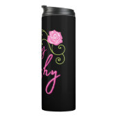 Classy en Trashy Pink Rose Thermosbeker (Geroteerd rechts)