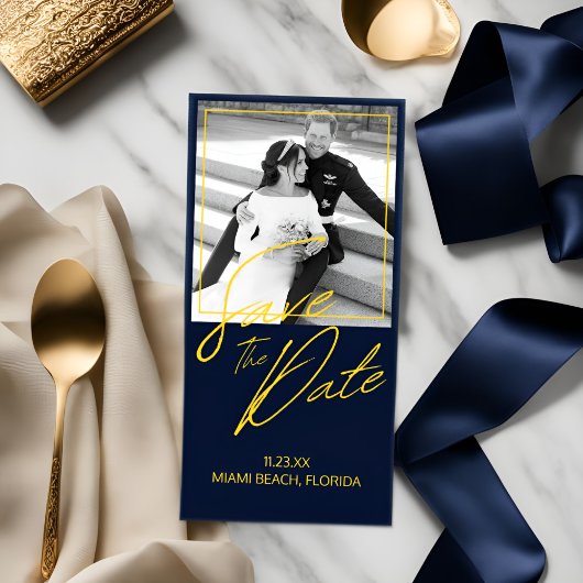 Classy Enregistrer la date Invitation Capturer not