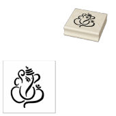Classy etnische Ganesha | Indiase God Tekening Rubberstempel (Gestempeld)