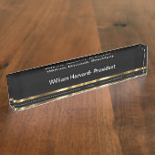 Classy Executive Company President Desk Plaque (Taille)