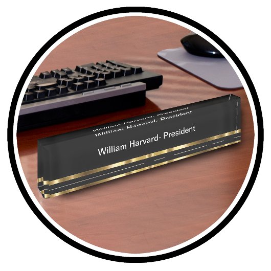 Classy Executive Company President Desk Plaque
