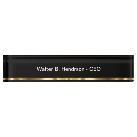 Classy Executive Desk Plaque Nieuw Naambordje (Voorkant)