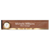 Classy Executive Gift Leather Look Desk Name Plate Naambordje (Voorkant)