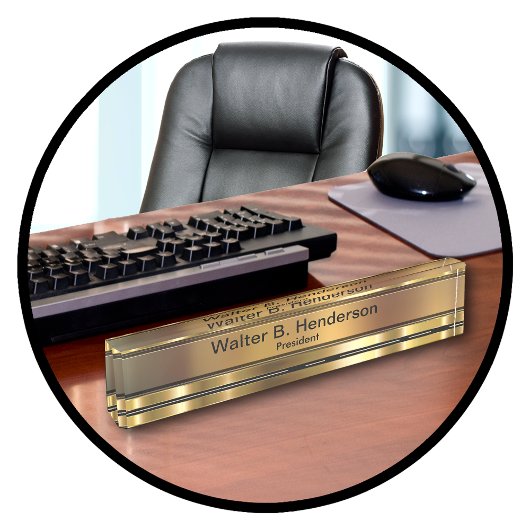 Classy Executive Gift Naam Plaque Naambordje