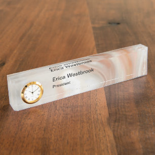 Classy Executive Monogram Elegant Stone Kijk Naambordje