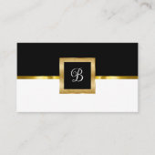 Classy Executive Monogram Visitekaartjes (Voorkant)