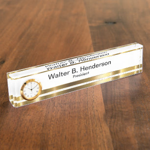 Classy Executive Nom du cadeau Plaque