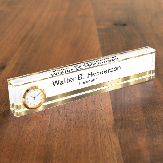 Classy Executive Nom du cadeau Plaque (Taille)