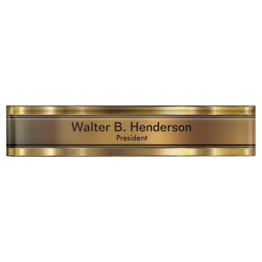 Classy Executive Nom du cadeau Plaque (Devant)