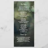 Classy Fairy string van licht groen bruiloft progr Programma (Achterkant)