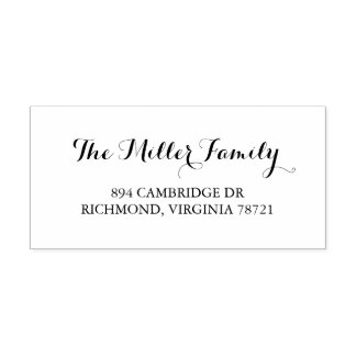 Classy familienaam Retouradres Zelfinktende Stempel