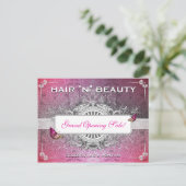 Classy Fancy Flourish Salon Vente Carte postale (Debout devant)