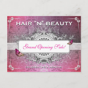 Classy Fancy Flourish Salon Vente Carte postale