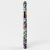 Classy Faux Blue Pink Faux Iridescent Glass Mozaïe Case-Mate iPhone Case (Achterkant/rechts)