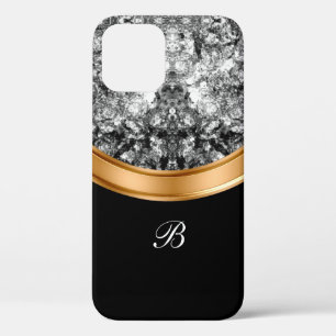 Classy Faux Crystal Bing Monogram iPhone 12 Pro Hoesje
