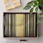 Classy Faux Gold Foil en Black Stripes Tissuepapier (Geschenk)