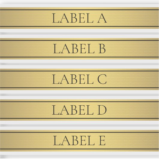 Classy Faux gouden streep Sticker (Voorkant)
