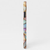 Classy Faux Iridescent Glass Polygon Mozaïek iPhone Hoesje (Rechterkant)