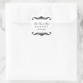 Classy Filigree Zwart-wit Stickers (Tas)