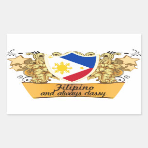 Classy Filipino Rechthoekige Sticker