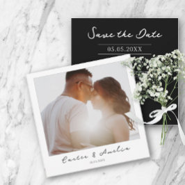 Classy Film Photo - Save the Date Wedding Invite Notitiekaartje