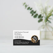 Classy Financial Advisor Logo Visitekaartjes (Staand voorkant)