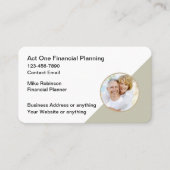Classy financiële planner Visitekaartjes (Voorkant)